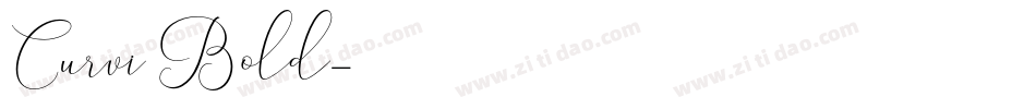 Curvi Bold字体转换